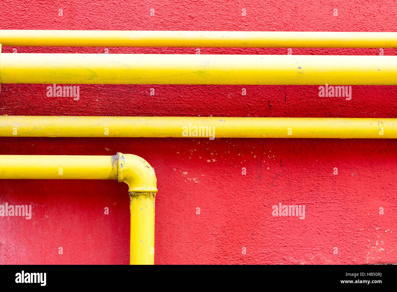 yellow gas pipe Stock Photo Alamy
