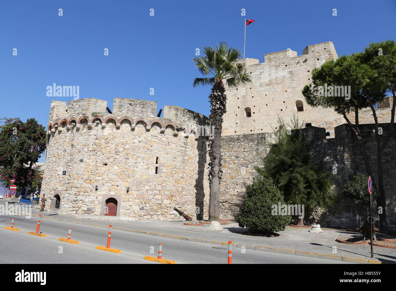 Cesme Castle in Cesme Town, Izmir, Turkey Stock Photo