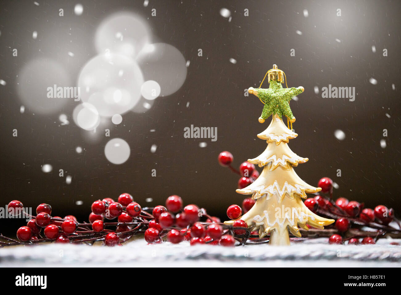 Winter decoration , Christmas background Stock Photo