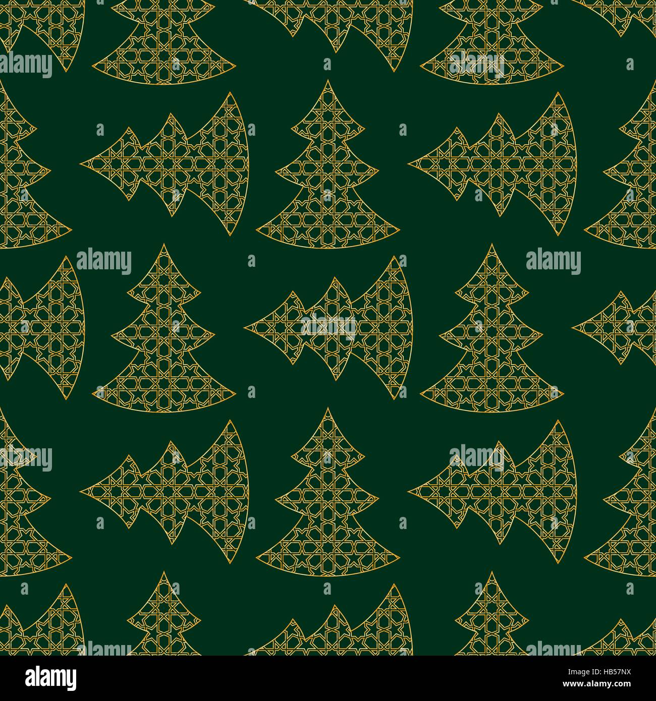 Christmas Gold Tree Stock Vector Image & Art - Alamy