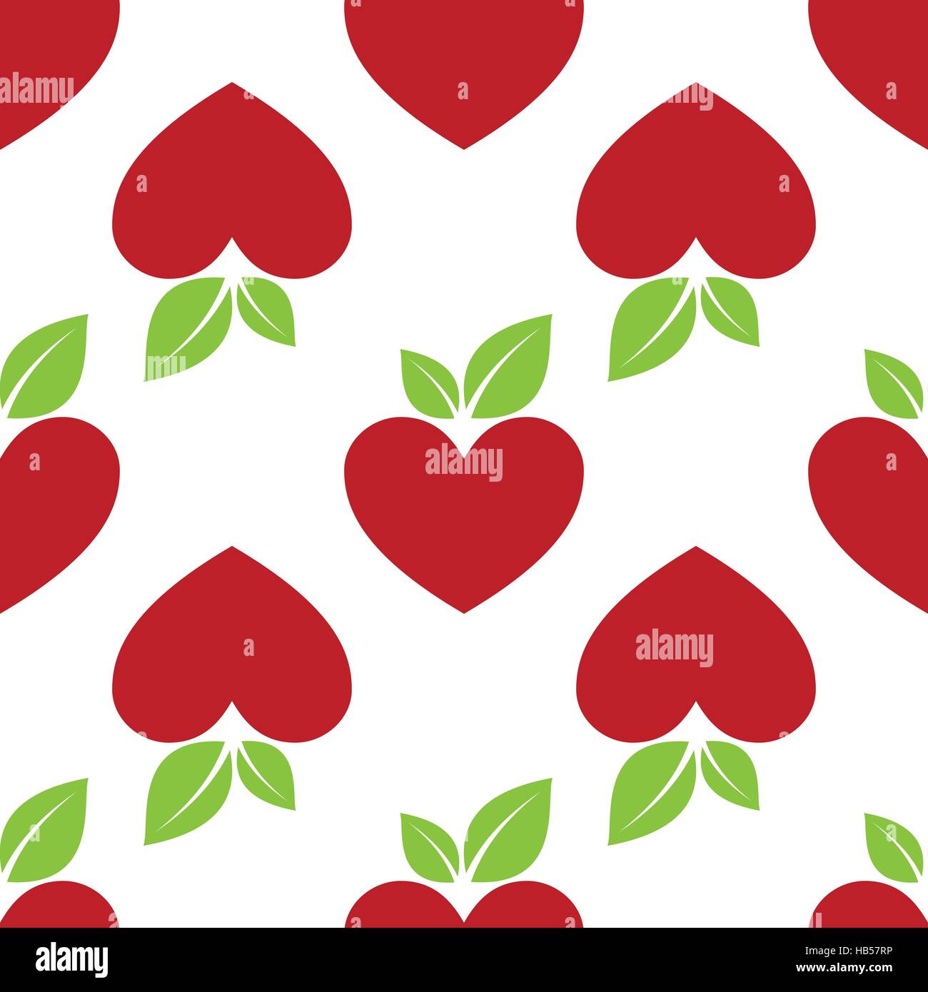Red Apple Heart seamless Stock Vector Image & Art Alamy