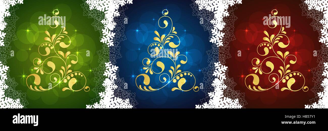 set of christmas cards Stock Vector Image & Art - Alamy