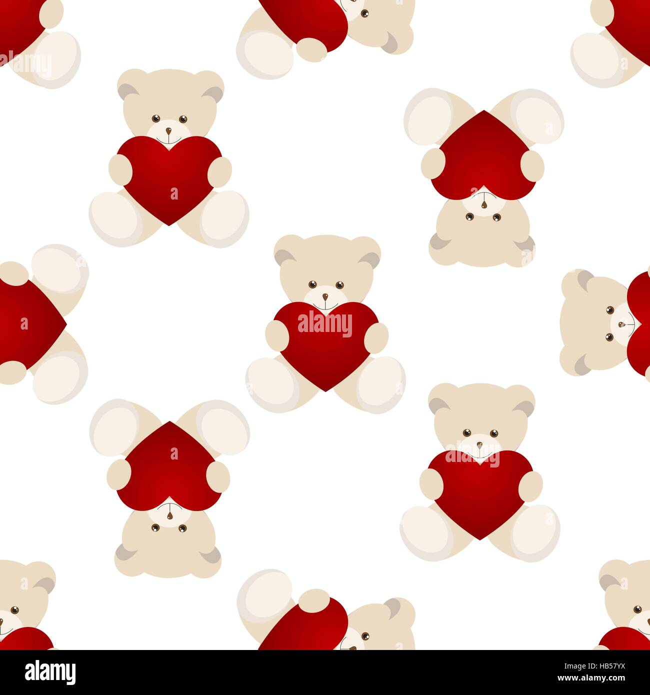 Teddy Bear Valentines Day Card Stock Vector Image & Art - Alamy