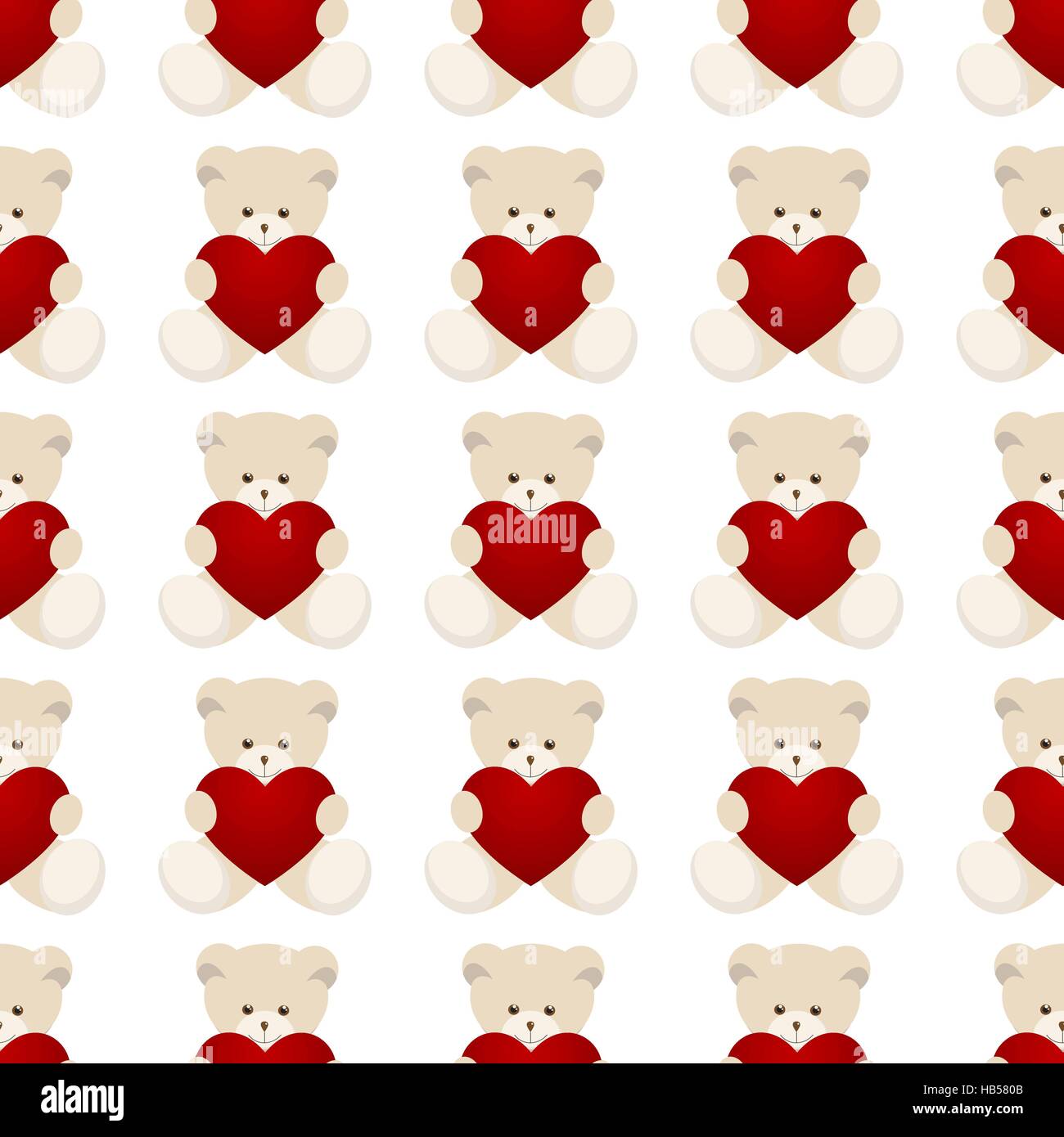 Teddy Bear Valentines Day Card Stock Vector Image & Art - Alamy