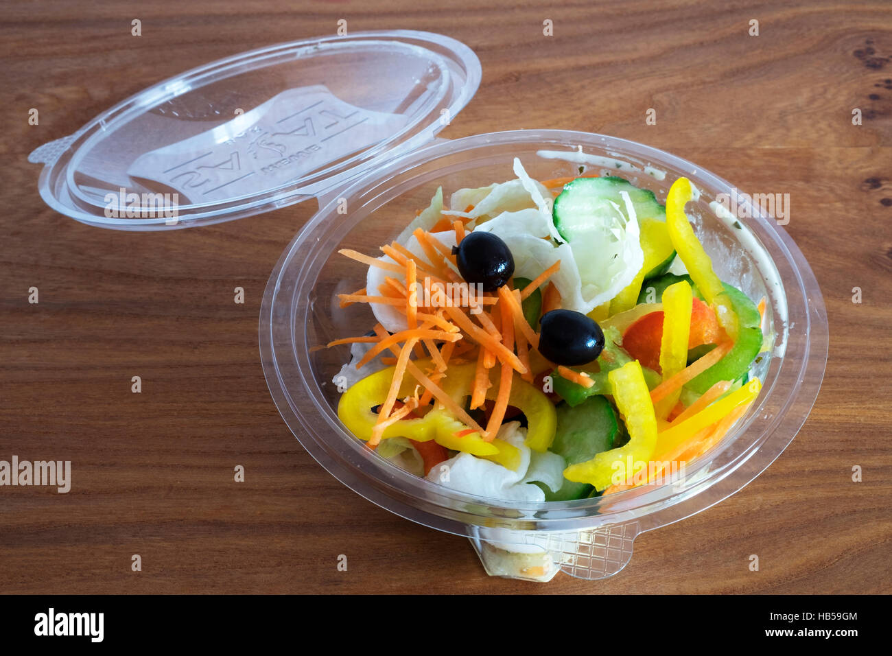 take away salad bowl Stock Photo