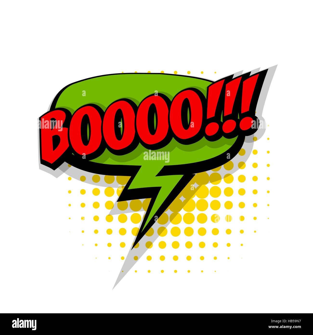 Lettering Boo Comic Text Sound Effects Pop Art Style Vector Sound