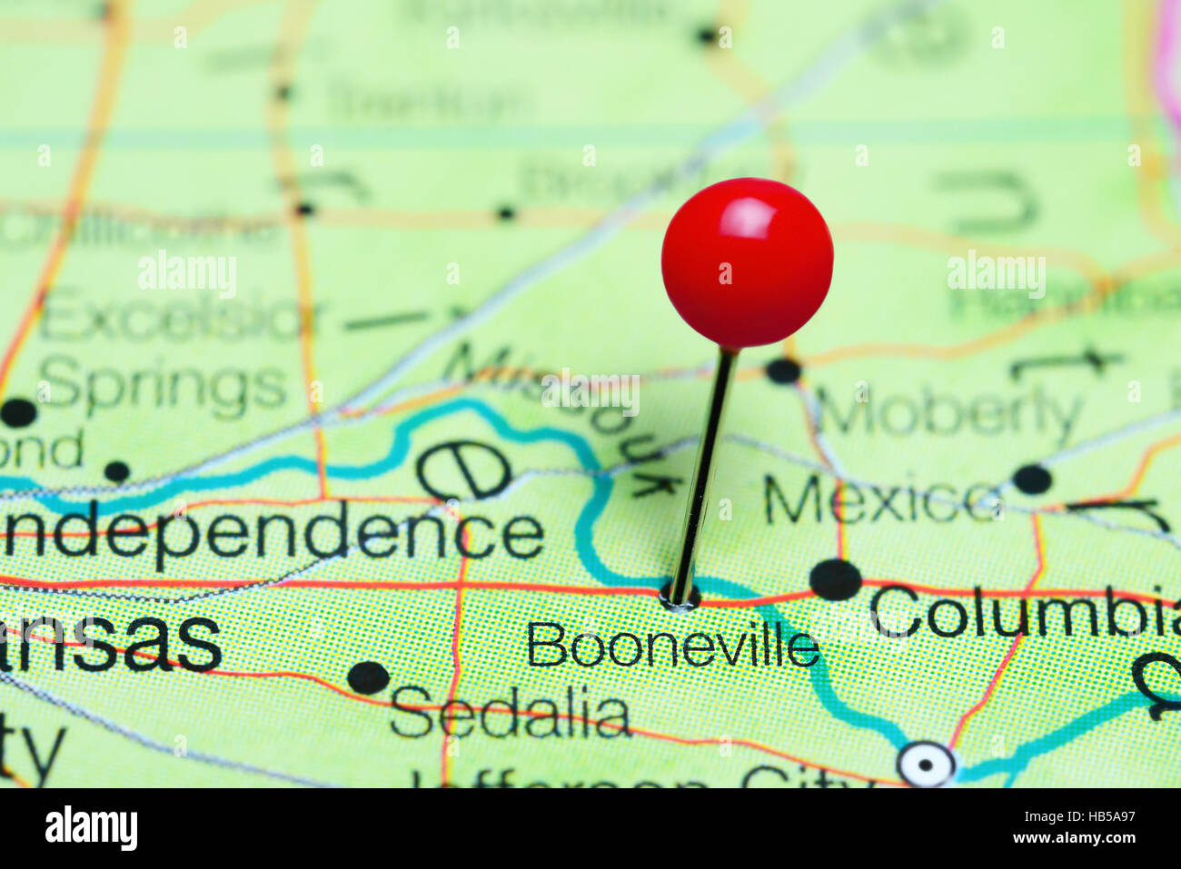 Map of booneville hires stock photography and images Alamy