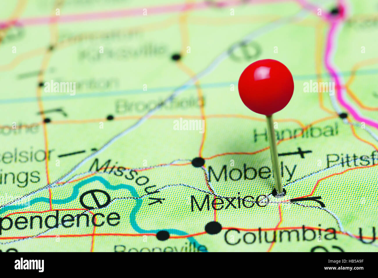 Mexico missouri map hires stock photography and images Alamy