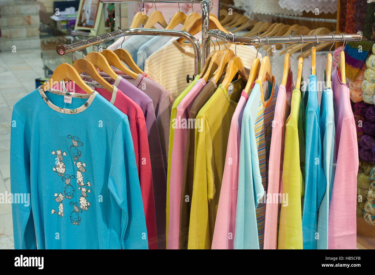 Clothes for sale Stock Photo Alamy