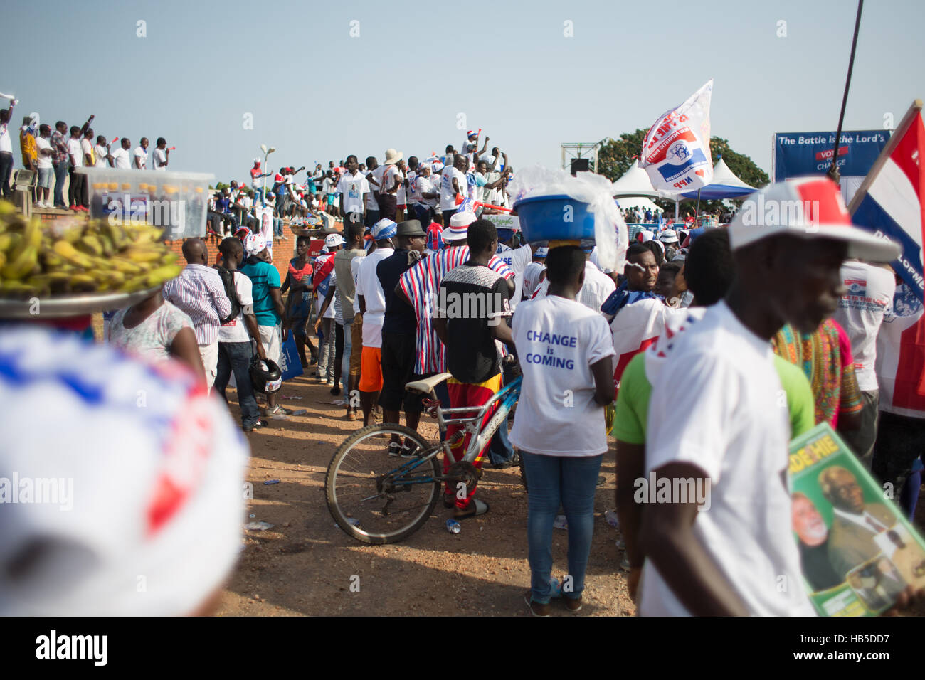 Accra, Ghana. 04th Dec, 2016. The NPP political party hold a Rally for ...