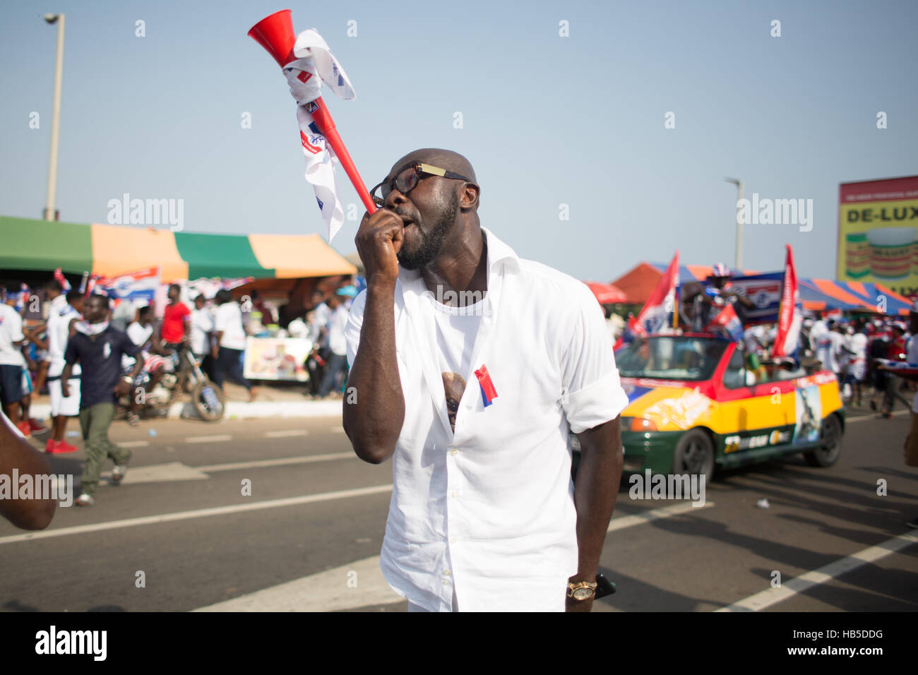 Accra, Ghana. 04th Dec, 2016. The NPP political party hold a Rally for ...