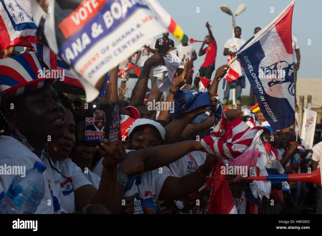 Accra, Ghana. 04th Dec, 2016. The NPP political party hold a Rally for ...