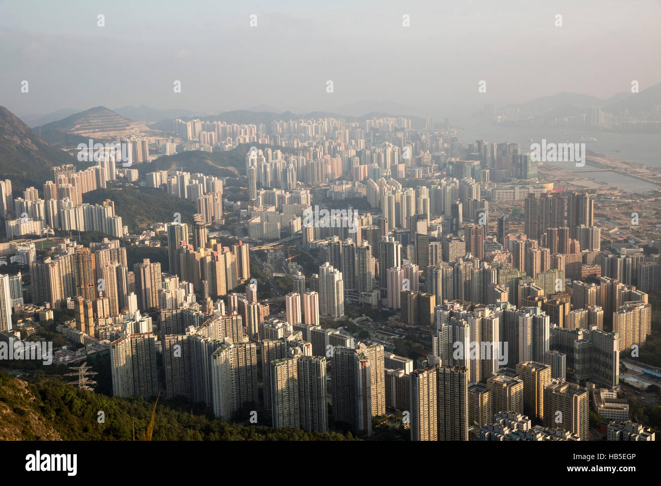 Panorama view of China Hong Kong Stock Photo - Alamy
