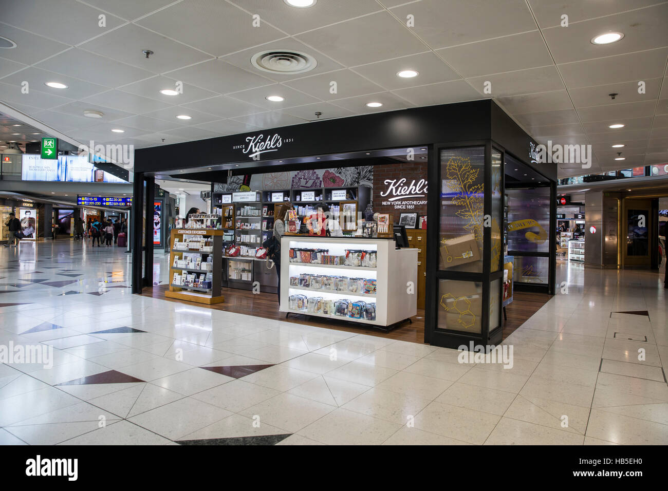 duty free store of Hong Kong  international Airport China Stock Photo