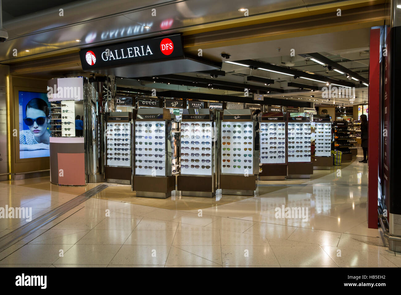 duty free store of Hong Kong  international Airport China Stock Photo