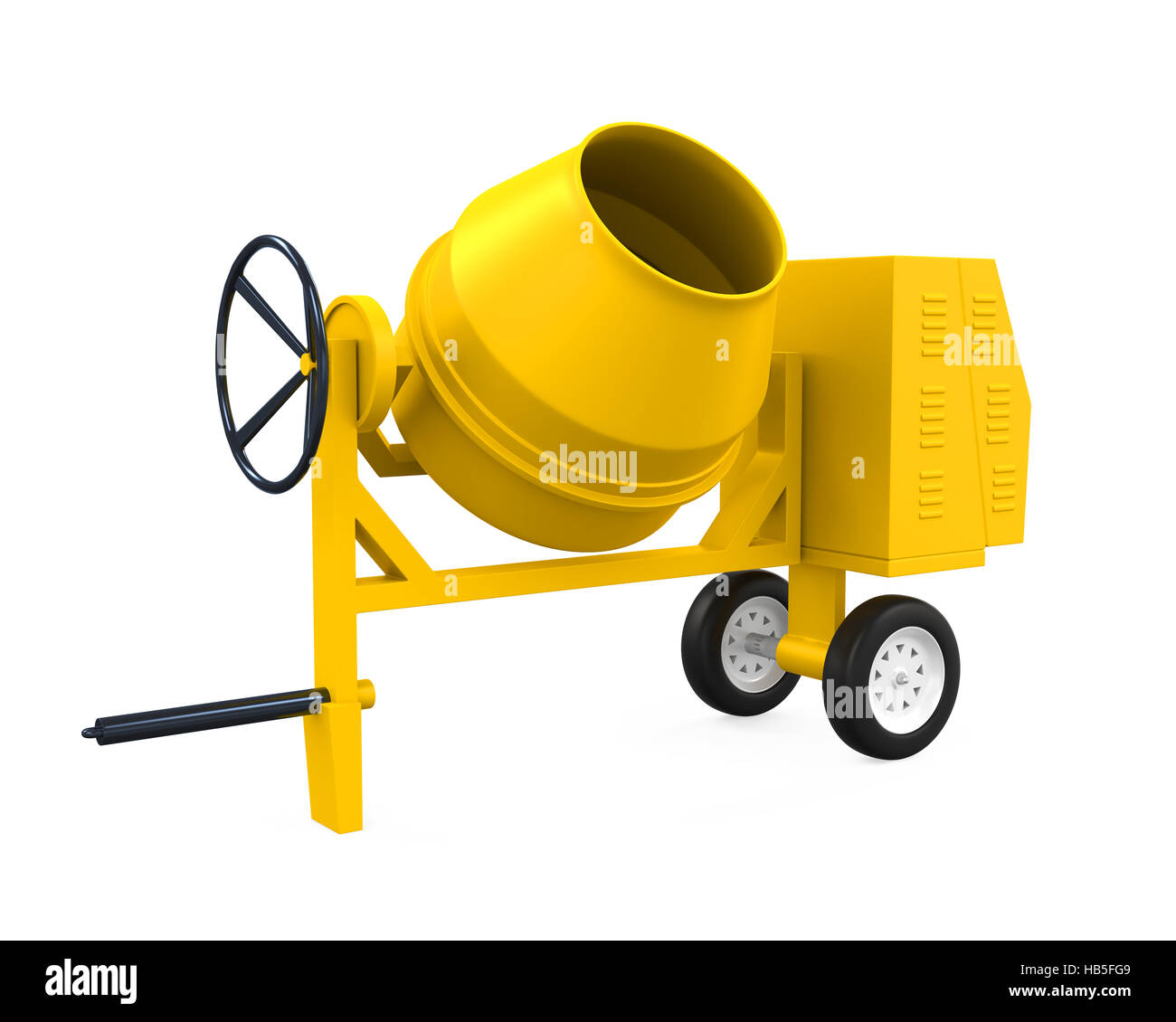 Concrete Mixer Isolated Stock Photo Alamy