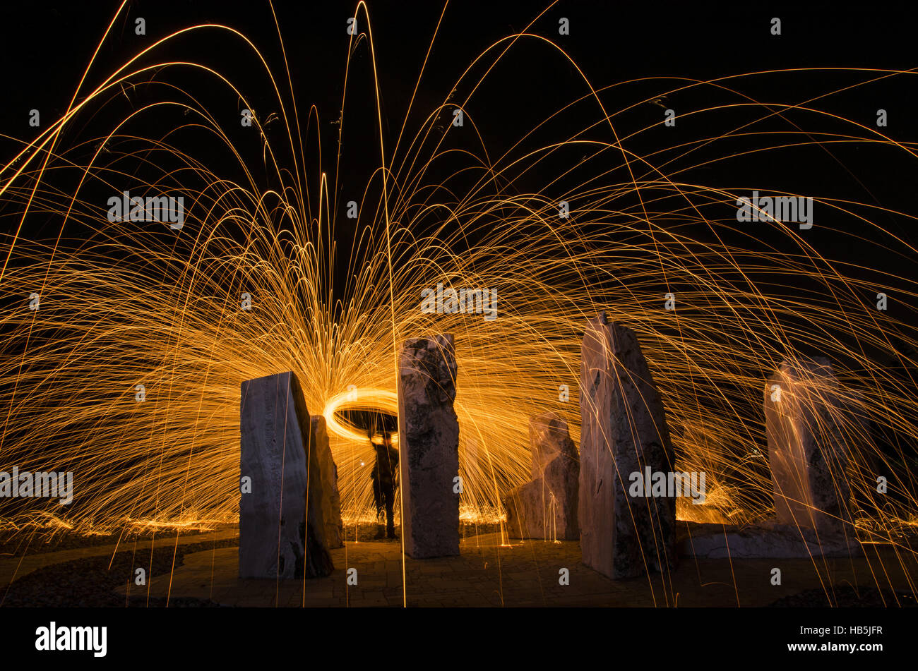 long exposure photo series five Stock Photo