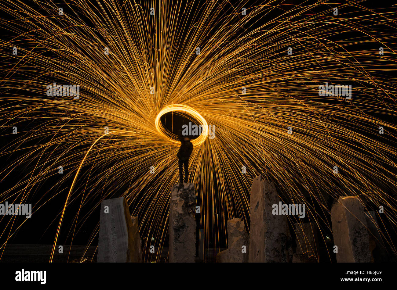 long exposure photo series four Stock Photo