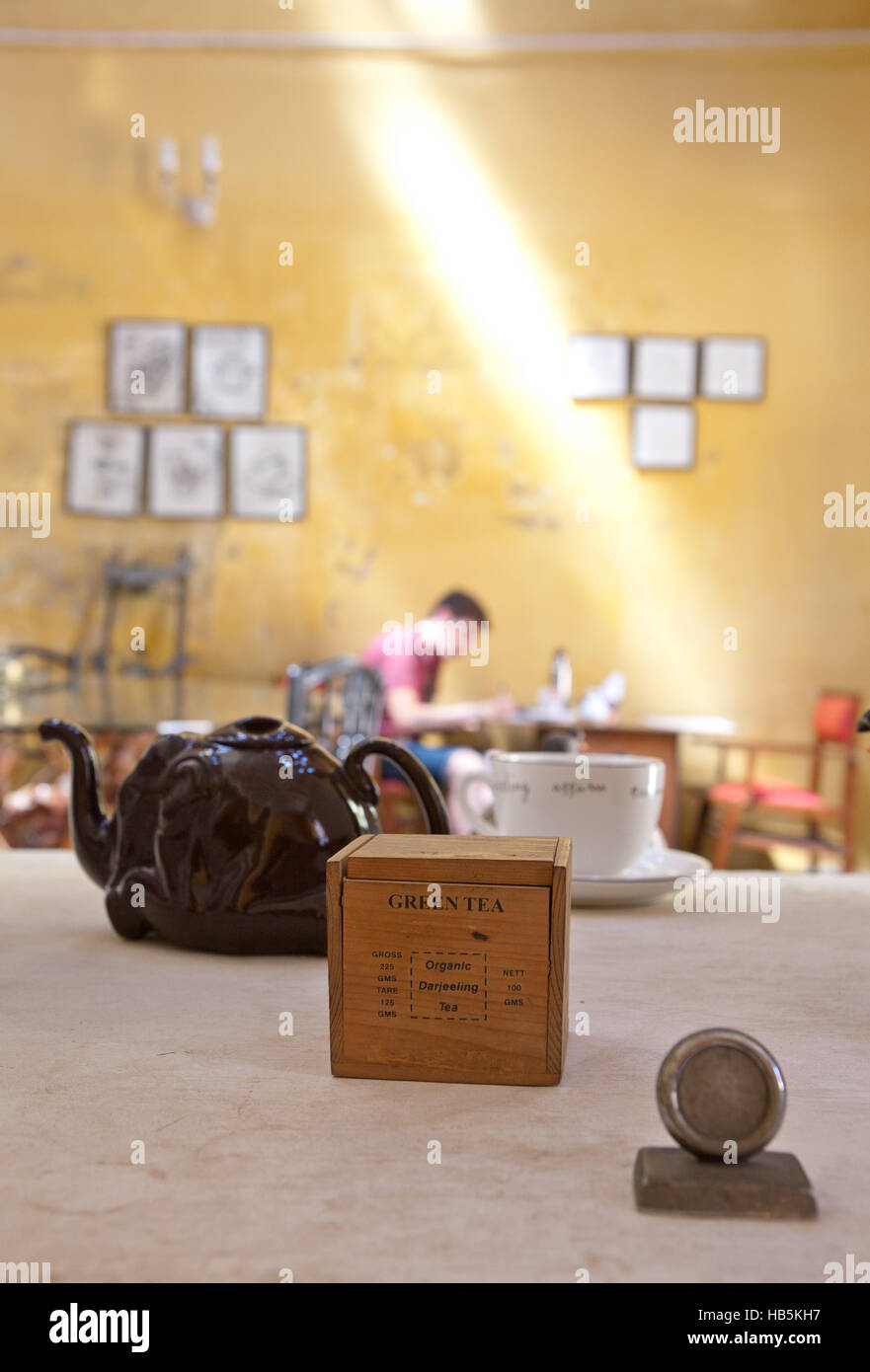 Teapot Cafe in Fort Kochi (Cochin),Kerala, India Stock Photo Alamy