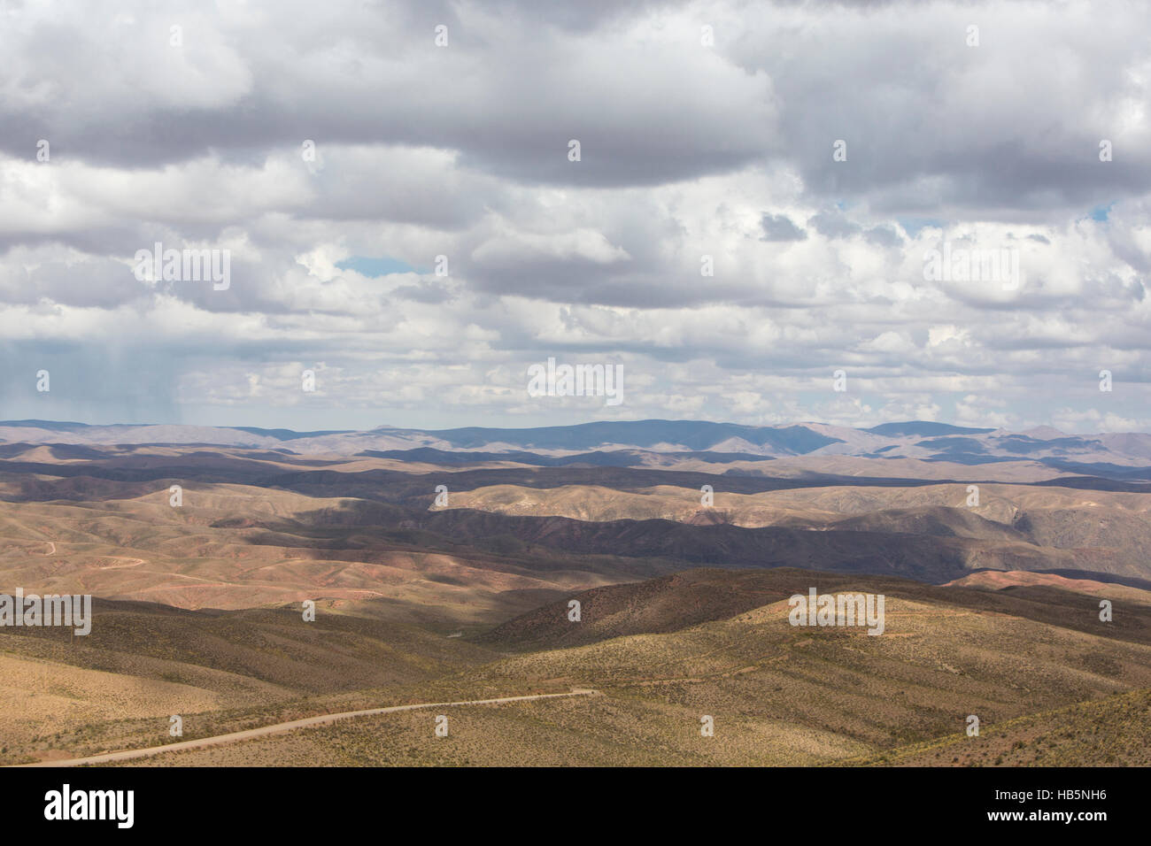 Andean Mountains and the Altiplano, Bolivia Stock Photo
