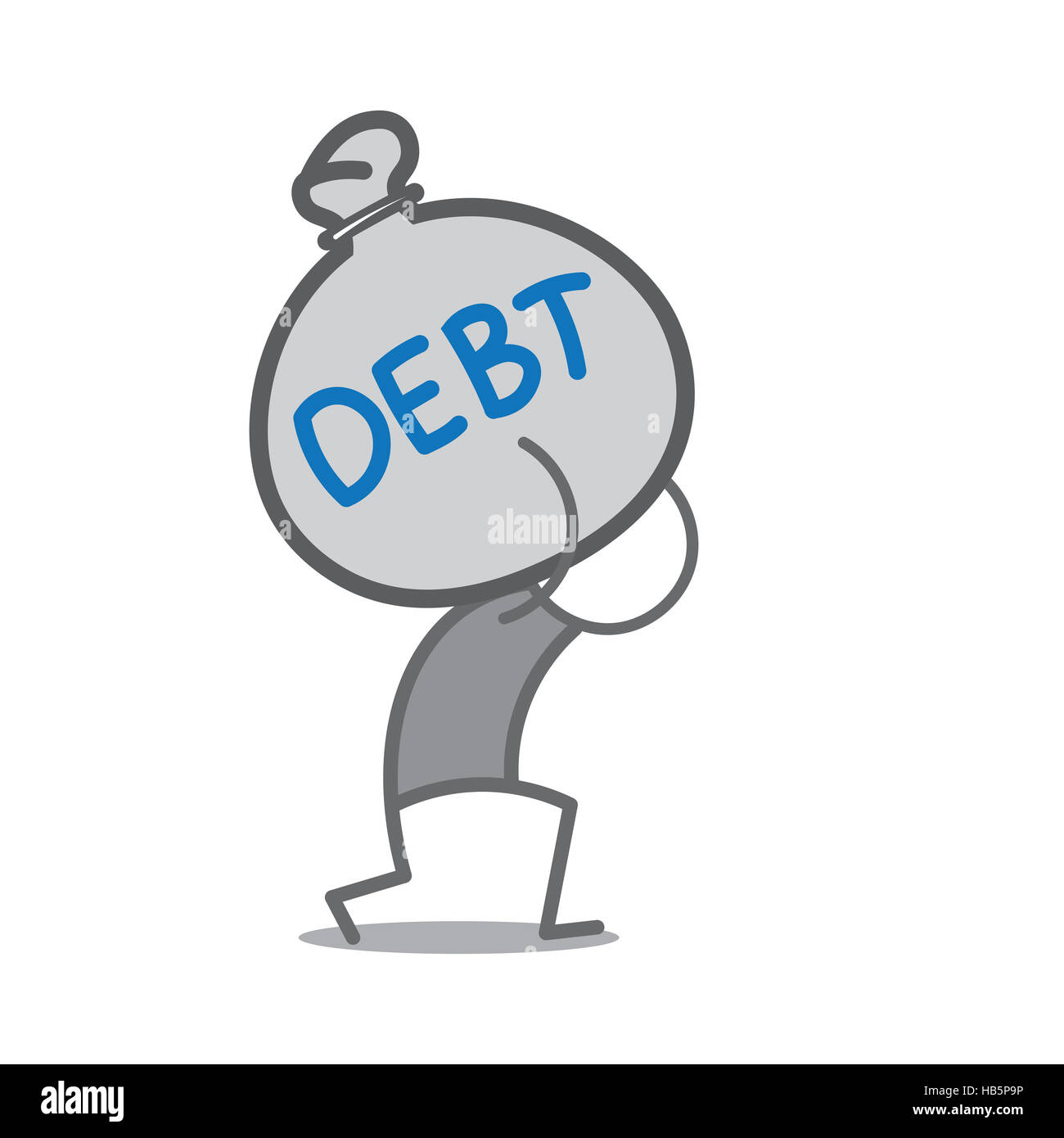 Crushed by debt hi-res stock photography and images - Alamy