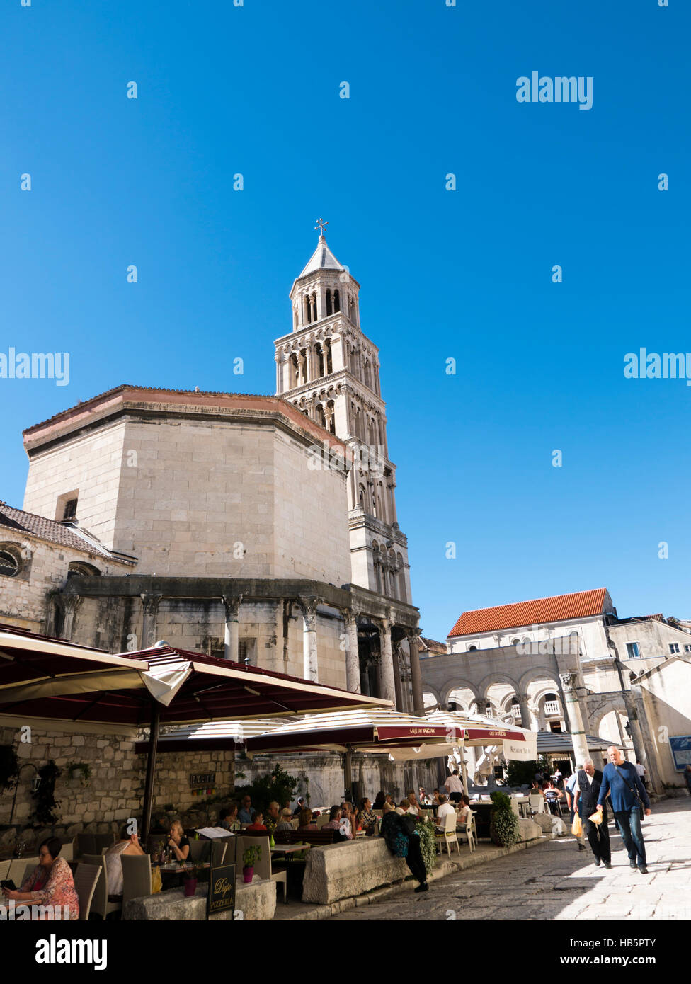The Cathedral of Saint Domnius, Split, Dalmatian Coast, Republic of Croatia. Stock Photo