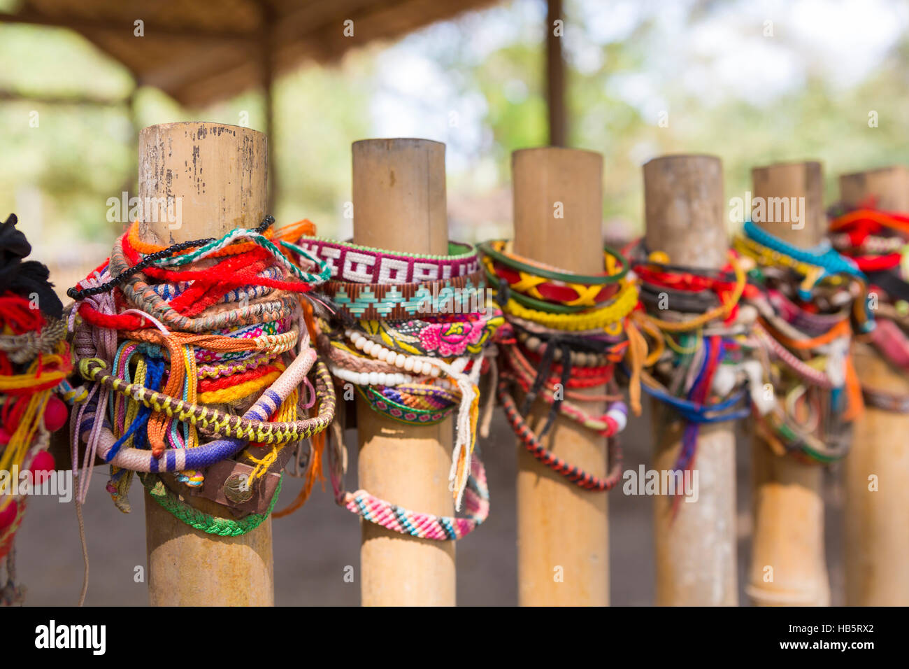 Bracelets for the victims of the killing fields of Cambodia. Phnom Penh  Stock Photo - Alamy