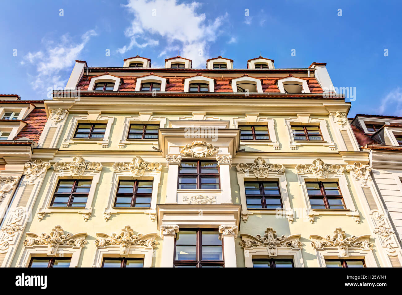 Residential buildings in Baroque style Stock Photo