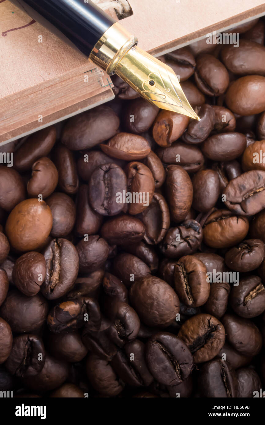 Caffeine notes Stock Photo