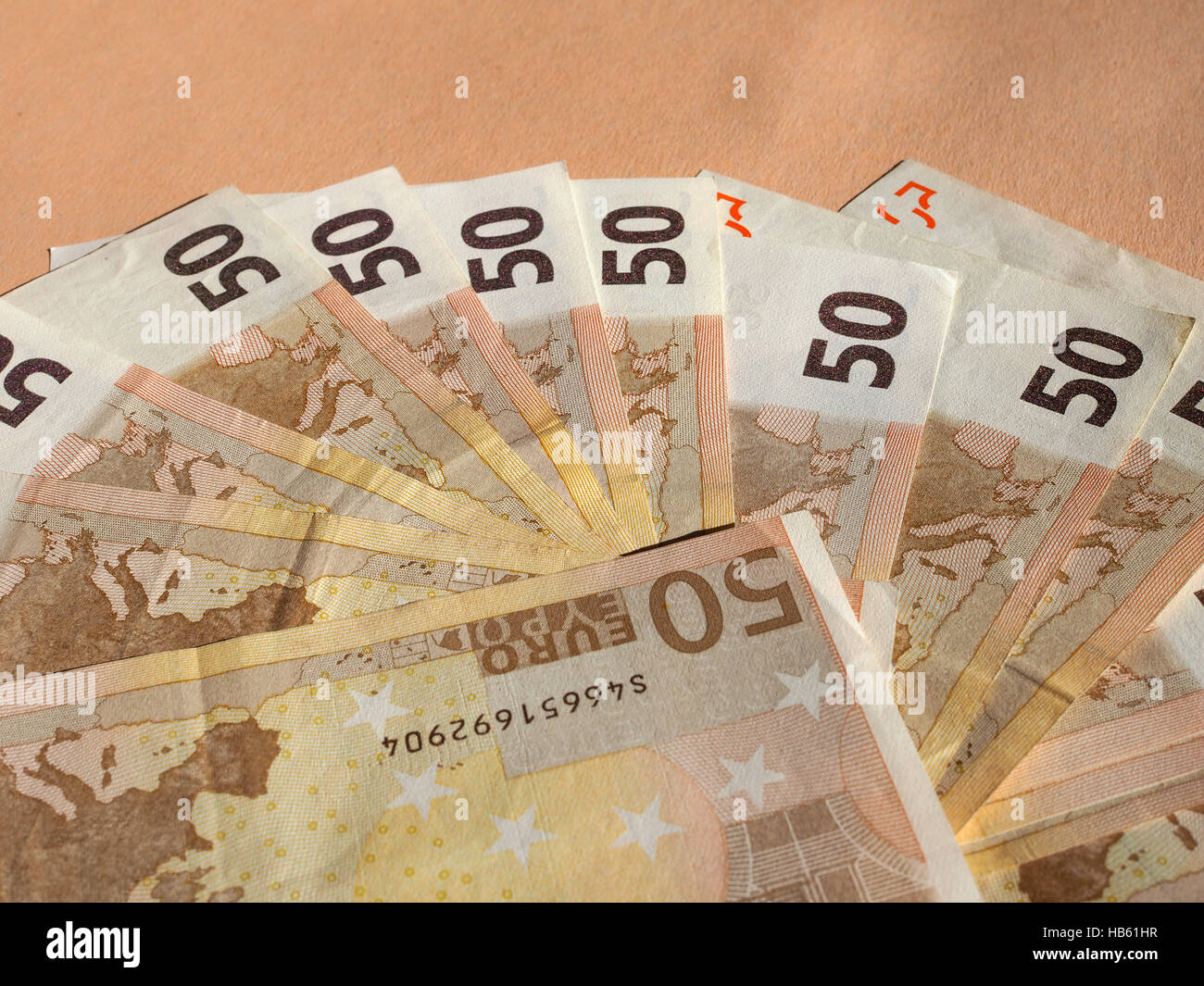 Fifty Euro notes Stock Photo - Alamy
