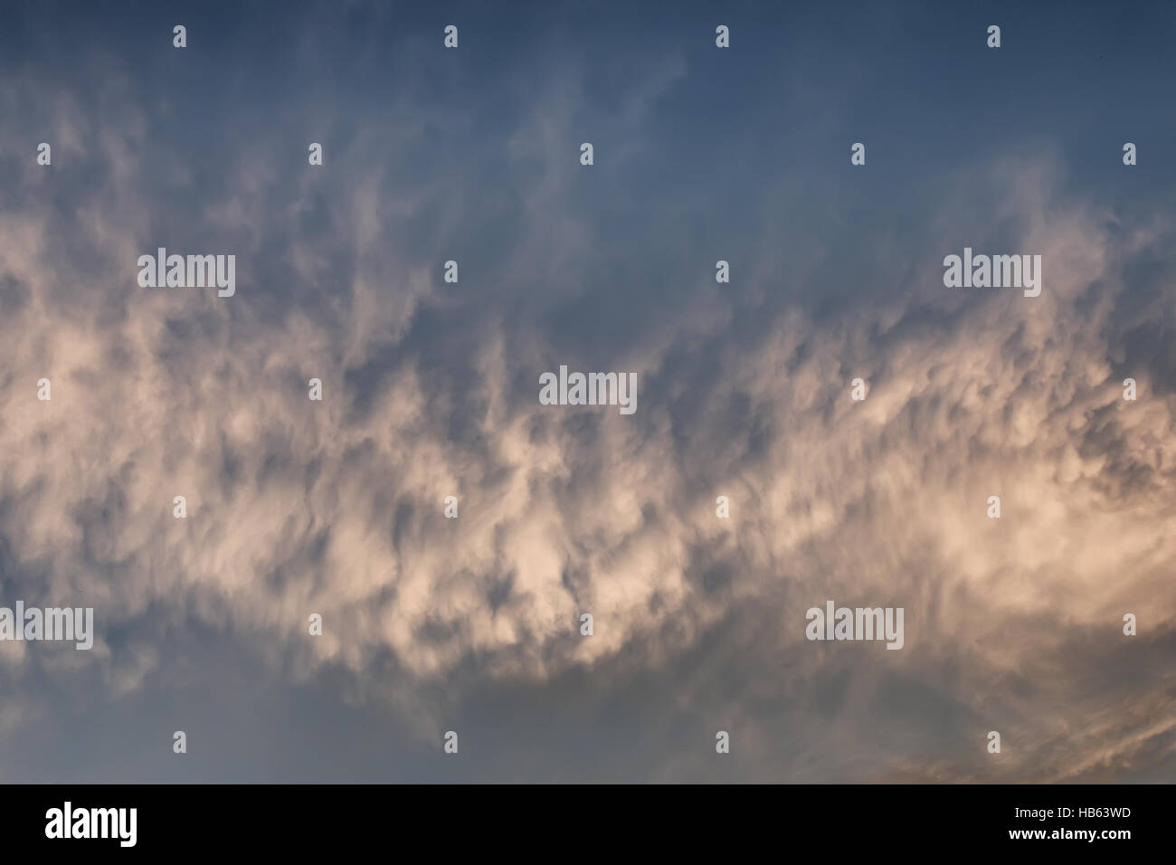 blue sky and sunset clouds Stock Photo - Alamy