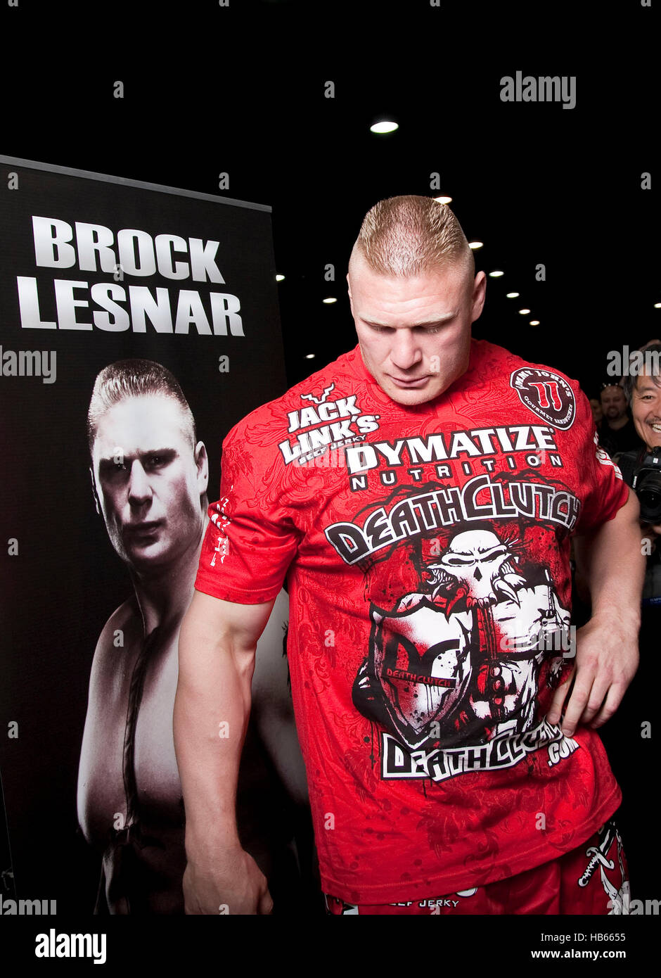 UFC fighter Brock Lesnar during a training session before UFC 116 on June  30, 2010 in Las Vegas, Nevada. Photo by Francis Specker Stock Photo - Alamy