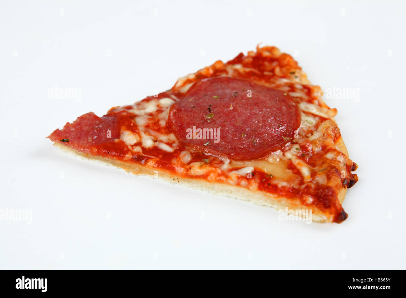 Salami Pizza Stock Photo Alamy