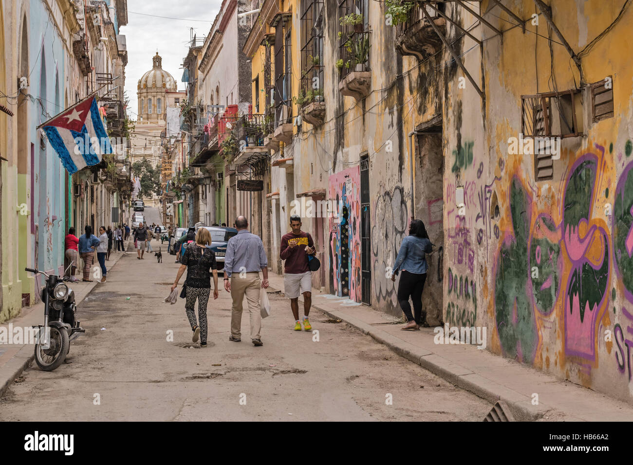 La Habana streetlife2 Stock Photo