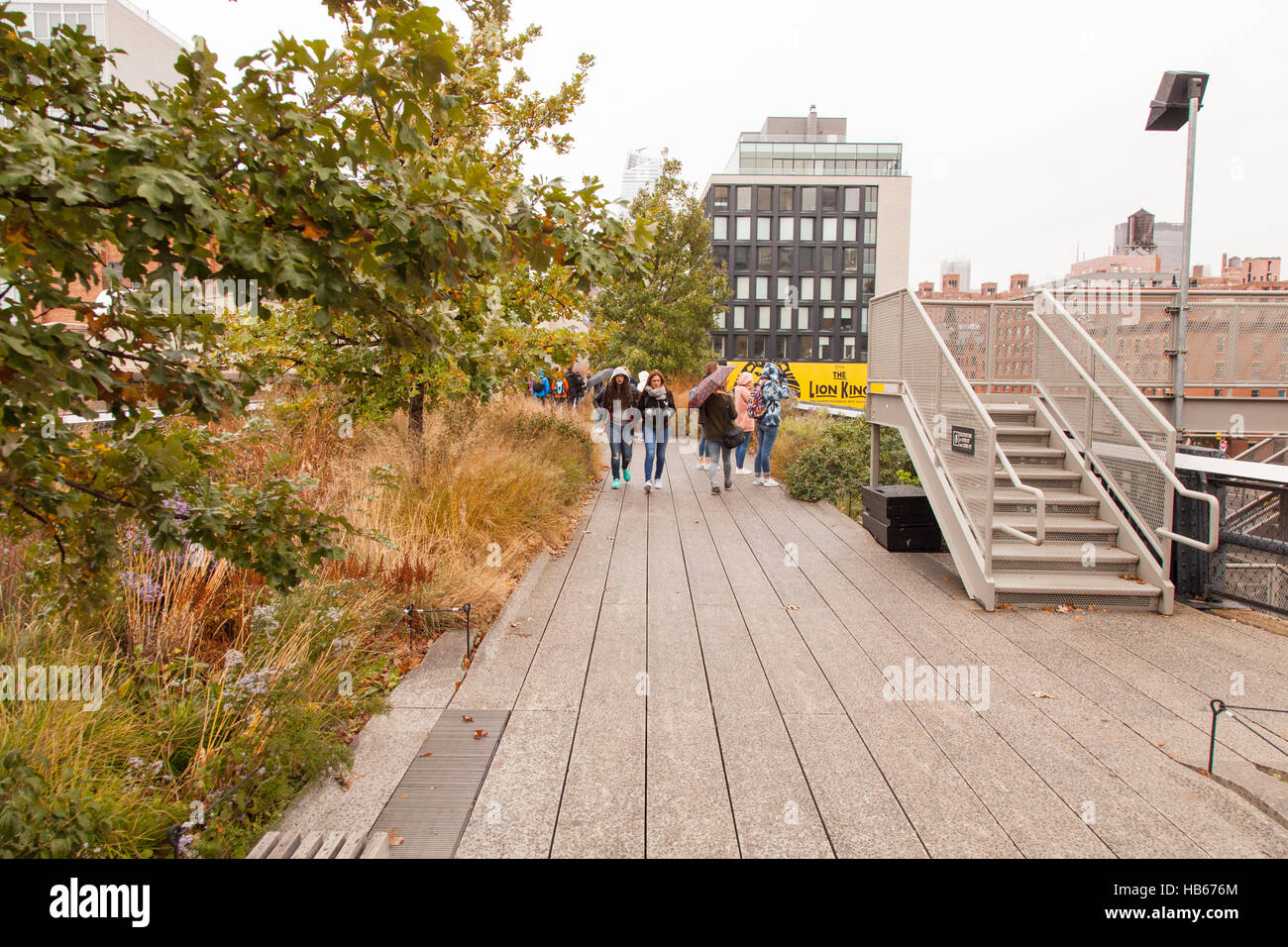 High Line park, Chelsea, New York City, United States of America Stock