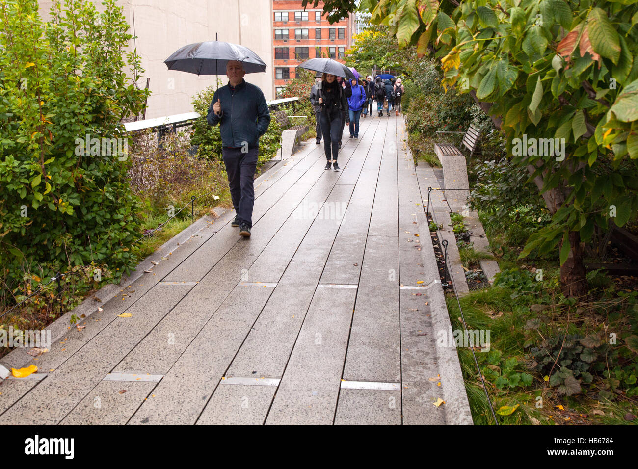 High Line park, Chelsea, New York City, United States of America Stock