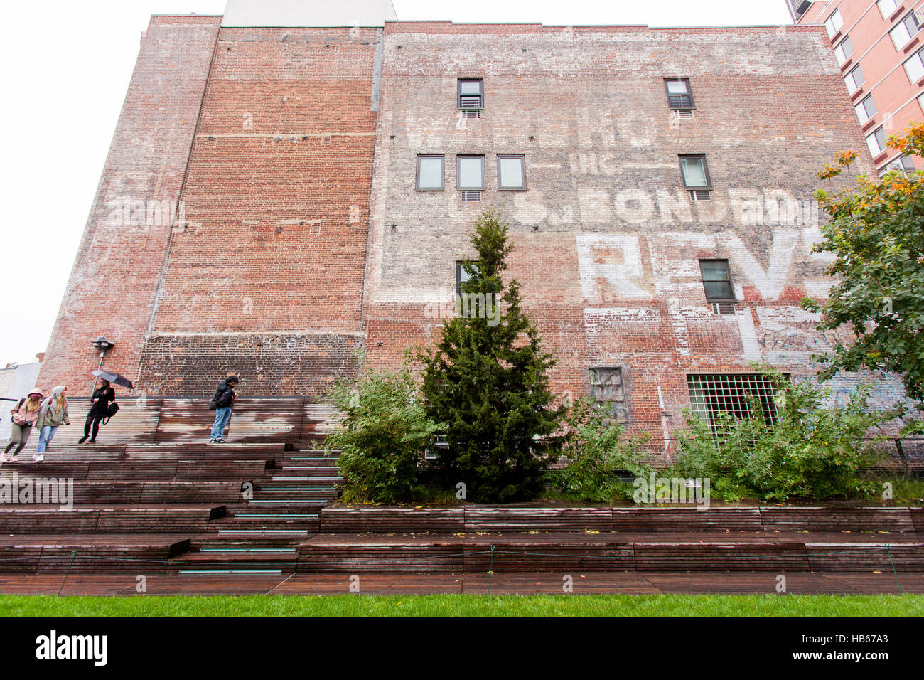 High Line park, Chelsea, New York City, United States of America. Stock Photo