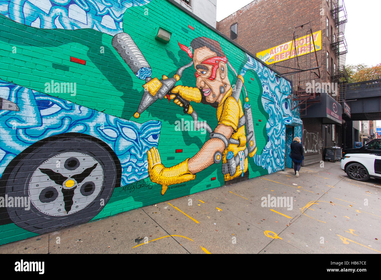 ☆American graffiti GARAGE ２Set　　　　　【一点物】 Graffiti garage hi-res stock photography and images - Alamy