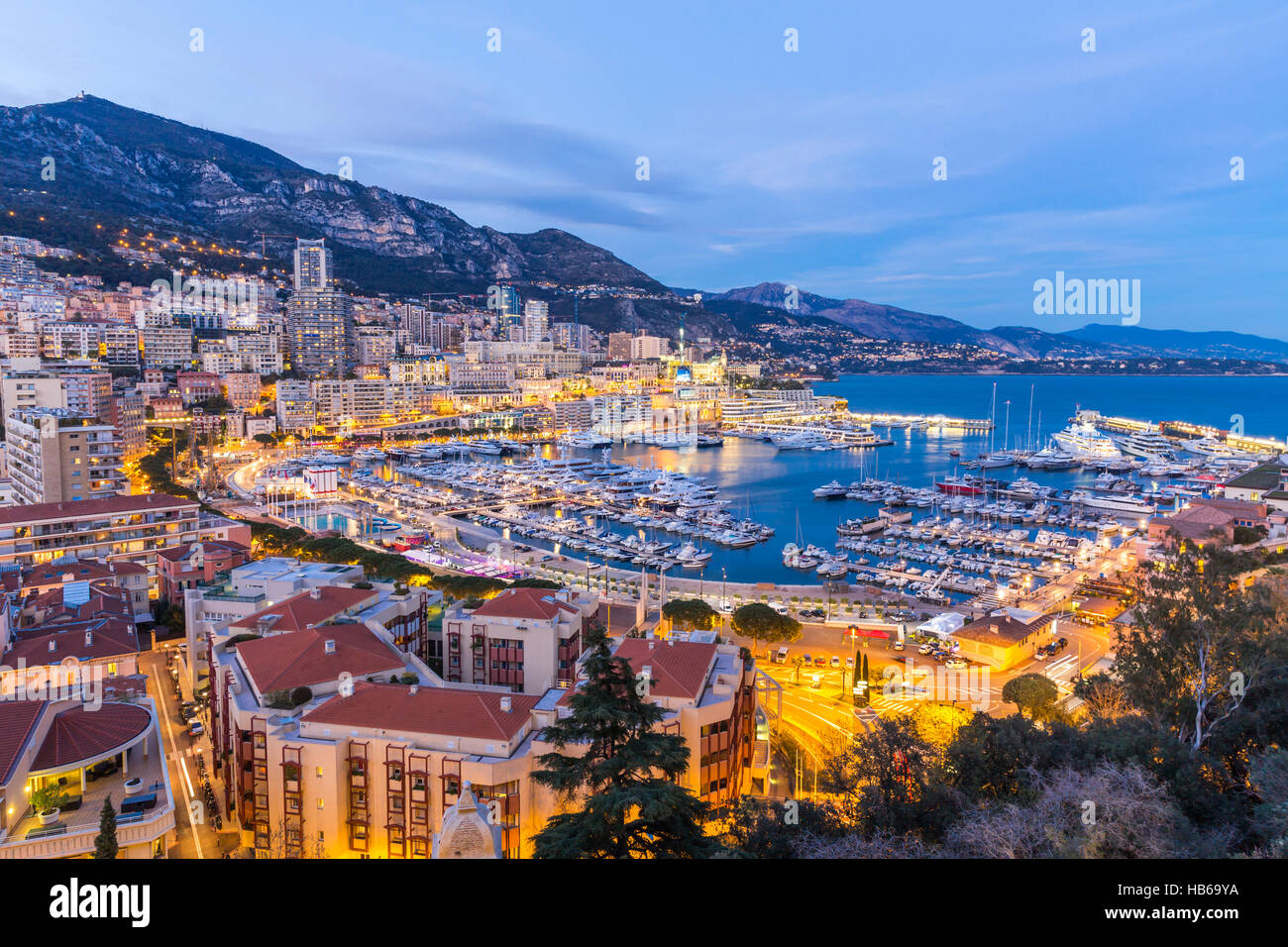 Monaco Monte Carlo harbour Stock Photo Alamy