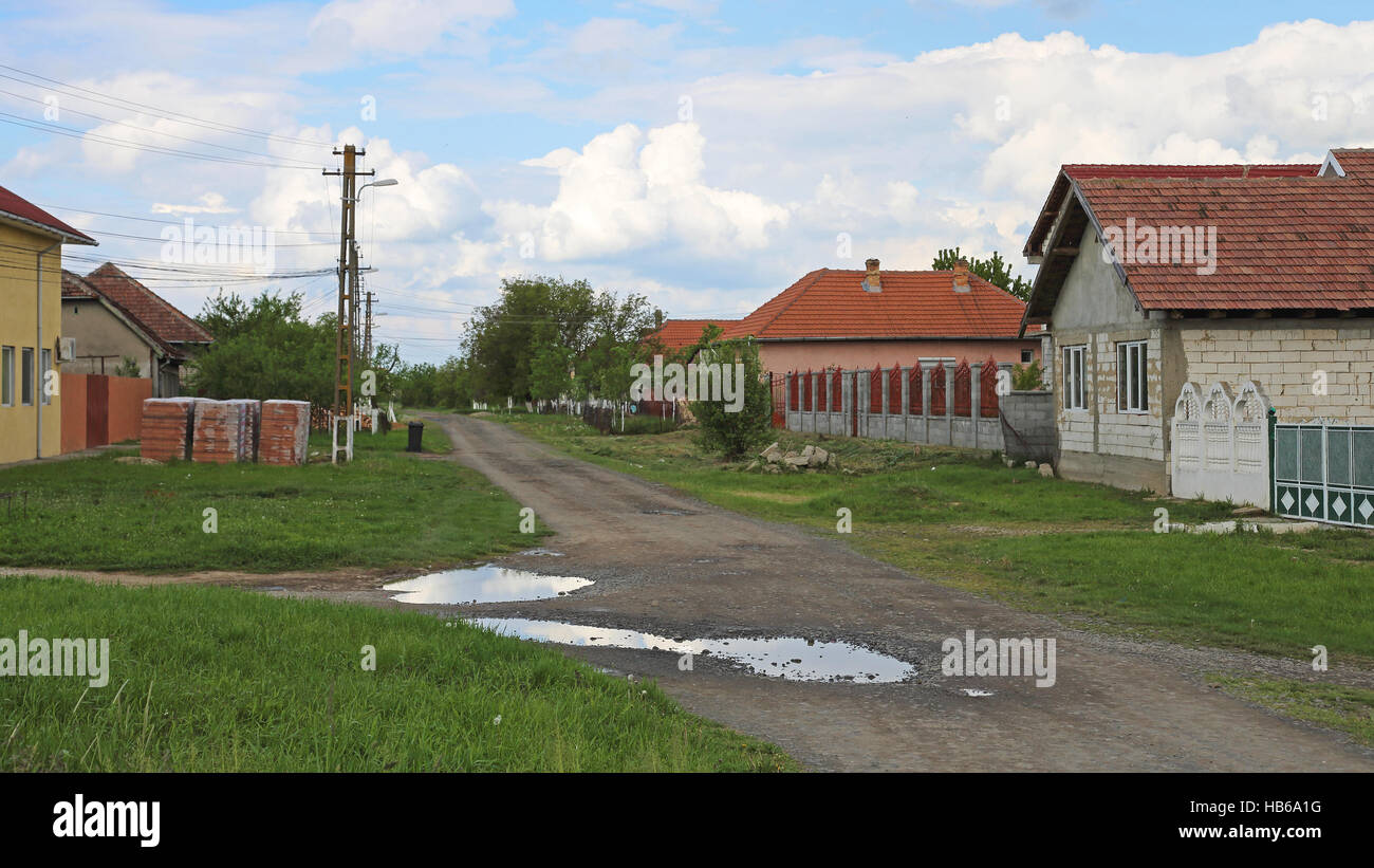 Romanian Village Stock Photo