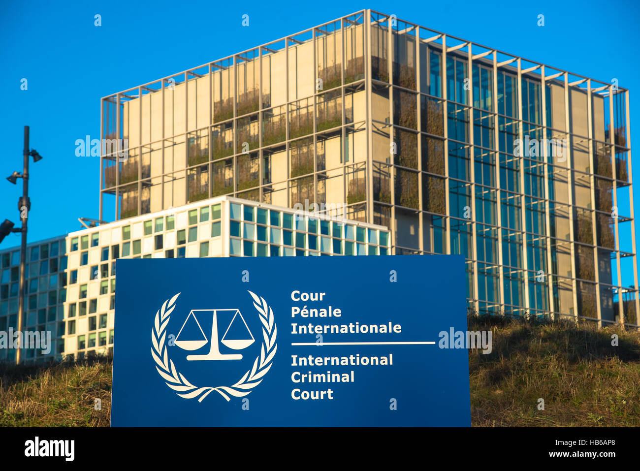 icc, international criminal courtroom in den haag holland Stock Photo