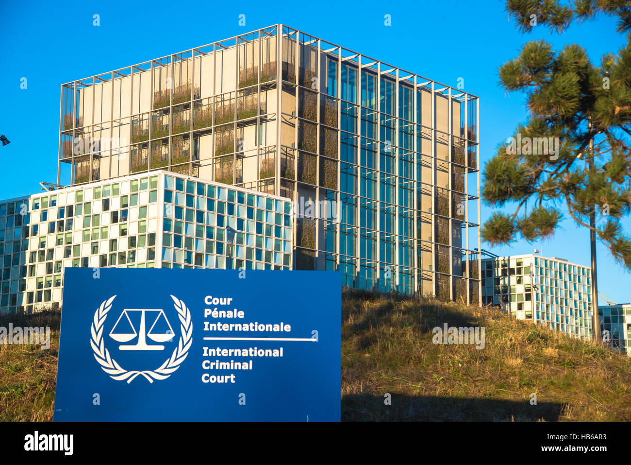 icc, international criminal courtroom in den haag holland Stock Photo