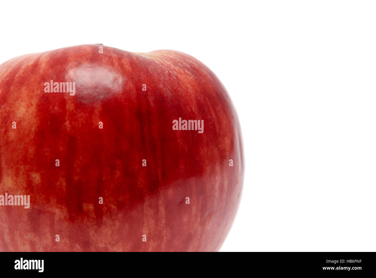 Red ripe apple on a white background Stock Photo - Alamy