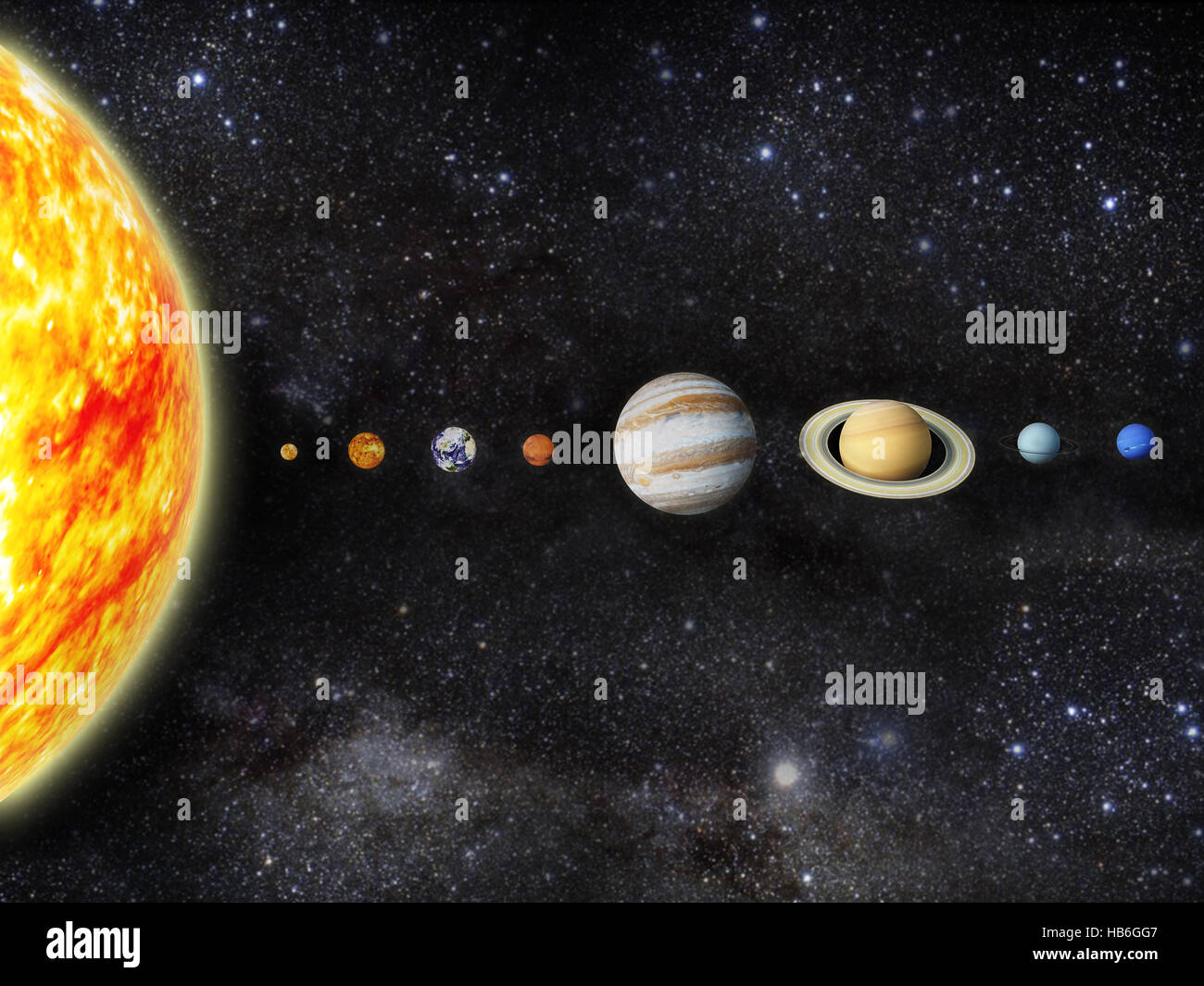 Solar system Stock Photo