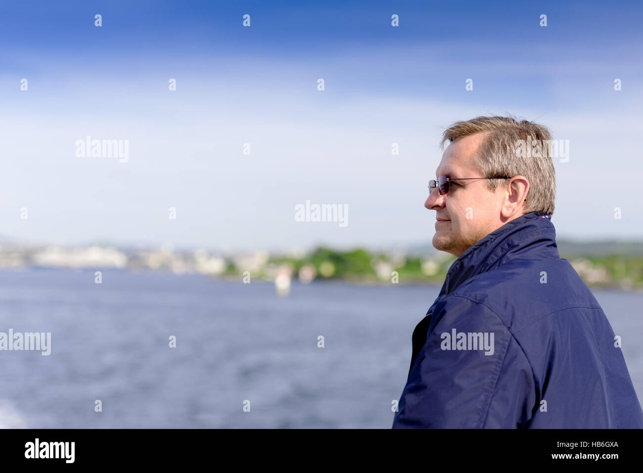 man looking away Stock Photo