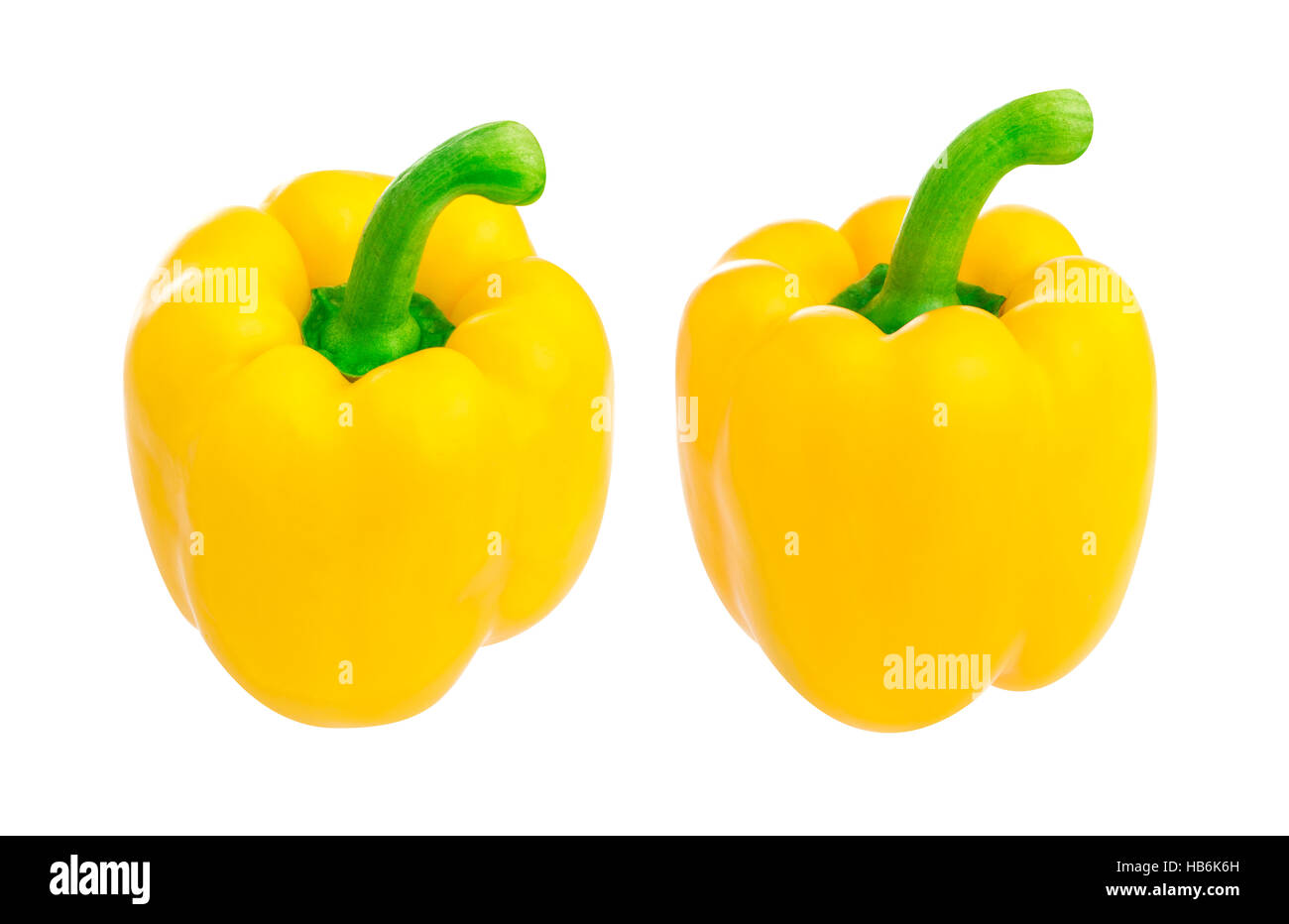 Yellow pepper isolated on white background Stock Photo Alamy