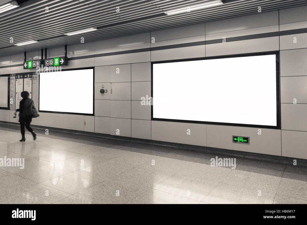 Blank station board hi-res stock photography and images - Alamy