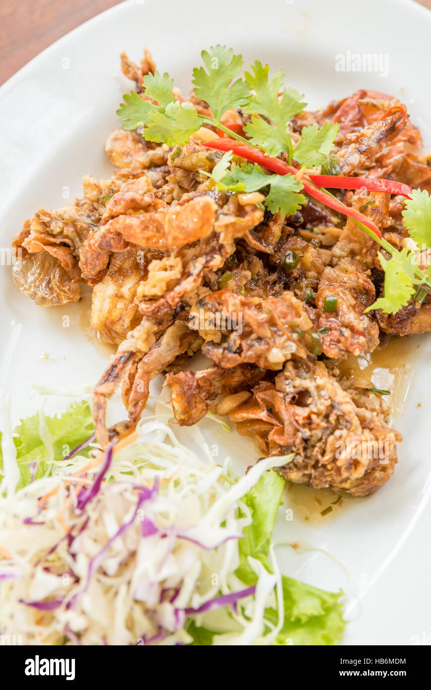 deep fried soft shell crab Stock Photo Alamy