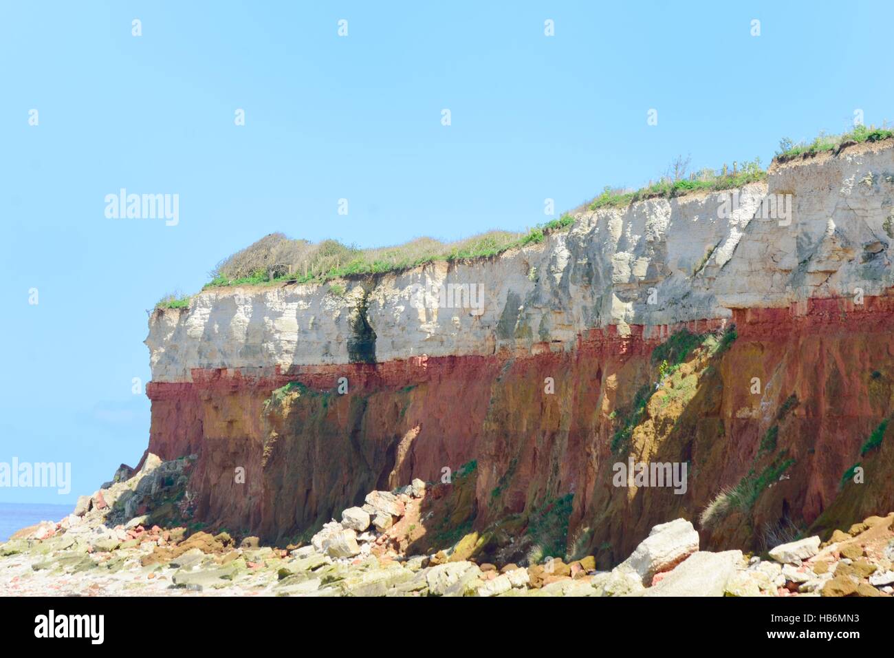 Hunstanton Cliffs Stock Photo