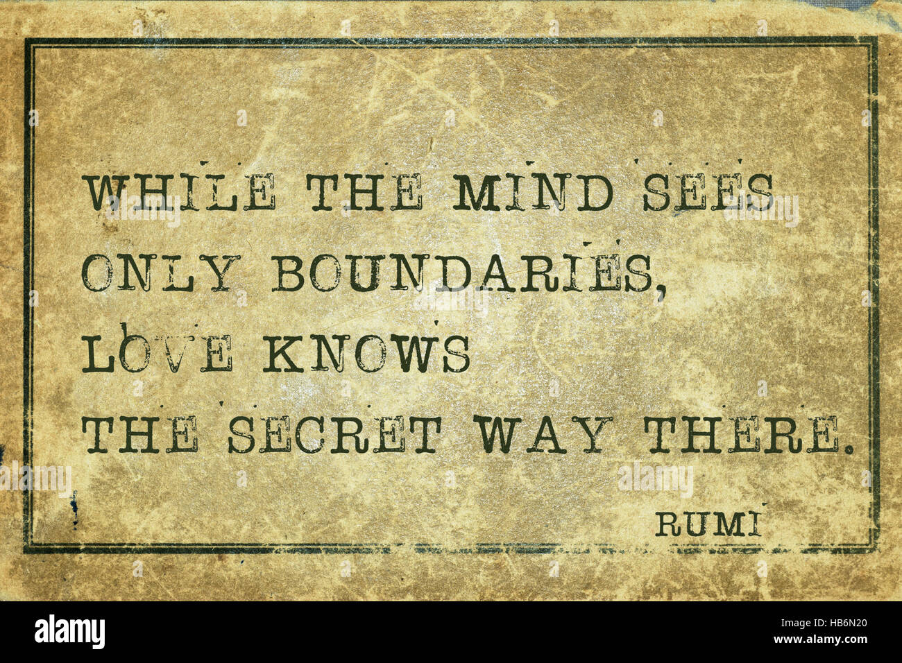 While the mind sees only boundaries ancient Persian poet and